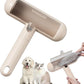 Reusable Pet Hair Remover - Lint Roller for Dog & Cat Fur - for Furniture, Carpet, Clothing - Detachable Handle (Apricot (Light Beige))