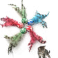 Cat Toy Balls, 5 PCS Colorful Feather Bouncy Balls for Cats No Noise Interactive Kitten Toys Cat Exercise Ball, Safe for Your Kitty (C)