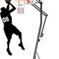 10FT Basketball Hoop Adjustable Easily, Basketball Hoop Outdoor with Shatterproof PC Backboard, Portable Basketball Hoops & Goals for Kids/Teens/Adults in Backyard, Driveway and Court