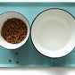 Hoki Found Silicone Non Slip Pet Food Mats - Dog Cat Bowl Placemats - Waterproof for Carpet - Light Turquoise
