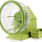 4 in 1 Silent Large Hamster Wheel Multifunctional Hamster Running Wheel Quite Running Spinner Wheel Accessories with Food Bowl Water Bottle for Hamsters Dwarf Gerbil (Green)