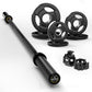 LIONSCOOL Premium 4ft/4.9ft/6ft Barbell for Strength Training and Olympic Weightlifting, 2 Inch Bar for Squats, Curls, Deadlifts, Presses, Hip Thrusts, 350lbs/500lbs/700lbs Weight Capacity