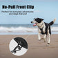 PoyPet No Pull Dog Harness, Reflective Comfortable Vest Harness with Front & Back 2 Leash Attachments and Easy Control Handle Adjustable Soft Padded Pet Vest for Small to Large Dogs (Black,L)