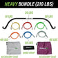 Lite Gorilla Bow Portable Home Gym Resistance Bands and Bar System for Travel, Fitness, Weightlifting and Exercise Kit, Full Body Workout Equipment Set