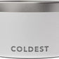 Coldest Dog Bowl - Anti Rust Metal, Non Slip, 3 Layers Insulated Stainless Steel Dog Bowls - Spill Proof & Heavy Duty - Water Bowl for Dogs, Cats & Pets, Dish Washer Safe (200 oz, Epic White)