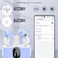 Wireless Earbuds, Bluetooth 5.4 Headphones Bass Stereo, Ear Buds with Noise Cancelling Mic, IP7 Waterproof in Ear Earphones, 36H LED Display Bluetooth Earbuds for Laptop Pad Phones Sports, Pale Blue