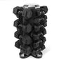 WF Athletic Supply Rubber Encased Hex Dumbbells with Rubber Grip Contoured Handle for Muscle Toning, Strength Building & Full Body Workout
