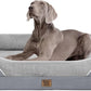 Washable Orthopedic Large Dog Bed - Removable Waterproof Cover with Bolster Extra Large Dog Bed Foam Support XL Large Big Pet Dogs Beds