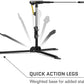 SKLZ Hurricane Batting Swing Trainer for Baseball & Softball - Durable Swing Arm - 4 Power Band System - High-Visibility, Anti-Dent Target Ball Head - Screw-in Base Legs, Metal Stakes & Carry Bag