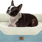Orthopedic Foam Large Dog Bed XLarge Dog Bed with Removable Washable Cover Pet Beds with Bolster Waterproof Cover Large Size Dogs