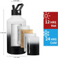 Insulated Water Bottle 64oz,Triple Wall Vacuum Stainless Steel(Dishwasher Safe),Leak Proof & Non-BPA,Flask Jug with Paracord Handle & Straw Spout Lids Sports