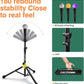 Eastgoing Heavy Duty Baseball and Softball Portable Travel Batting Tee.Adjustable Height|Portable|Collapsible. Baseball Hitting Tee for Any Age Player Practice
