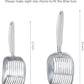 WePet Cat Litter Scoop, Aluminum Alloy Sifter, Kitty Metal Scooper, Deep Shovel, Long Handle, Poop Sifting, Kitten Pooper Lifter, Durable, Heavy Duty, for Litter Box