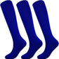 Fitliva Knee High Long Sports Socks Unisex Multicolor 3/6/12 Pairs