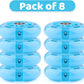 8pcs Inline Skate Wheels Led Light-Up Wheels 64/70/72/76/80mm w/Bushings 85-88A for Kids and Youth Beginners Children's Inline Skates Indoor/Outdoor Use (Blue, 80mm)