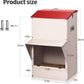 Automatic Dog Feeder Large Breed, 50 LB Capacity Outdoor Pet Food Dispenser, Powder-Coated Steel Gravity Dog Food Feeder with Clear Door, Wall Mountable, Weatherproof Self Feeders