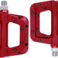 FOOKER MTB Pedals Mountain Bike Pedals 3 Bearing Non-Slip Lightweight Nylon Fiber Bicycle Platform Pedals for BMX MTB 9/16"