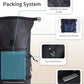 ECOHUB Waterproof Backpack for Women Men, 30L Roll-Top Closure Heavy Duty Dry Bag for Travel with IPX8 Waterproof Phone Case