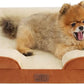 Bedsure Orthopedic Dog Beds for Small Dogs - Washable Small Dog Cat Bed Waterproof, Comfort Pet Couch Sofa with Washable Removable Cover, Pets Bed with Nonskid Bottom, Ember Clay, 24"