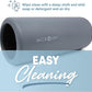 MICRODRY Deluxe Fitness Foam Back Roller for Muscle Relief, Roller for Yoga, Stretching, Deep Tissue Firm Massage & Trigger Point Release, Exercise Workout at Home or Gym, 13x5.3, Light Grey