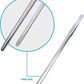 2 Pcs 10.6 Inches Heavy Duty Reptile Feeding Tongs, Long Aquarium Tweezers, Straight and Curved Long Tweezers for Aquarium and Terrarium
