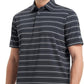 Rouen Mens Golf Shirt Moisture Wicking Dry Fit Performance Stripe Casual Collared Short Sleeve Golf Polo Shirts for Men