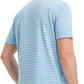 Rouen Mens Golf Shirt Moisture Wicking Dry Fit Performance Stripe Casual Collared Short Sleeve Golf Polo Shirts for Men