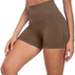 CHRLEISURE Women's 4 Packs Workout Gym Shorts, High Waisted Butt Lifting Scrunch Butt Seamless Booty Shorts