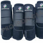 Horse Medicine Brushing Boots Leg Wraps Protection Gear Set of 2 and Set of 4 in 14 Colors
