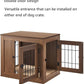 unipaws 25.5 Inch Furniture Style Dog Crate for Small Dogs, Cats, Min Pigs, Rabbit, Indoor Aesthetic Puppy Kennel, Modern Decorative Wood Wire Cage, Pretty Cute End Side Table Nightstand, Walnut