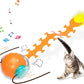 Interactive Cat Toys for Indoor Cats, Fast Rolling Cat Ball with Centipede Tail, Birds Chirping Touch Activated Automatic Kitten Toy, Rechargeable Toys for Cats to Keep Them Busy