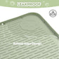 Cat Litter Mat, Extra Large 40" x 28" Silicone Mat Litter Trapping Mat for Scatter Control, Soft on Kitty Paws, Easy to Clean (Green)