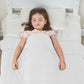 yescool Weighted Blanket (7 lbs, 41" x 60", White) Cooling Heavy Blanket for Sleeping Perfect for 60-90 lbs, Breathable Blanket with Premium Glass Bead, Machine Washable