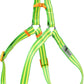 Stripe Step in Dog Harness for Small Dogs, Freedom Nylon Dog Halter Vests, Lightweight and Escape Proof Puppy Harness, Quick Fits for Small Medium and Large Dogs, Green XS