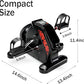 Upgraded Pedal Exerciser Heavy-Duty Metal Flywheel Under Desk Bike with LCD Display, Mini Stationary Bikes for Home Office Workout, Leg and Arm Training