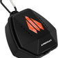 ARGOMAX Sports Lip Guard Case with Clip, Specializing Storage of Mouthguards with Lip Protection. Compatible with Various Brands of Football Lip Guard, Black+Orange.
