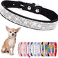 Cute Dog Collar with Bling Rhinestone, Fancy Crystal Diamond Glitter Pretty Jewel Soft Cat Collars for Small Medium Large Breed Dogs Girl Female Pet Puppy Kitten Terrier, Black XXL