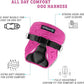 Comfort Fit Dog Harness No Pull No Escape Harness Adjustable Buckles Soft Padded Reflective Choke Step in Dog Vest with Easy Control Handle for Small Medium Large Dogs & Puppies