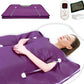 Natural Jade and Tourmaline Heat Far Infrared Sauna Blanket with Remote Control for Exercise Recovery Heating Detox 2-Zone Double Zipper Digital Display Portable Saunas for Home Relaxation