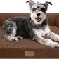 Small Dog Bed Waterproof Orthopedic Dog Beds for Medium Sized Dogs Comfy Pet Cat Bed with Sides, Washable Removable Cover