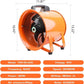 8-Inch High-Velocity Portable Utility Blower Fan, Industrial Exhaust Fan with 16.4ft Flexible Duct Hose, 3150 RPM Low-Noise Ventilator for Basements, Workshops, Warehouses, and Confined Spaces