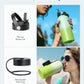 BUZIO 32oz Insulated Water Bottle, Triple Wall Vacuum Stainless Steel Water Flask with Straw Lid, BPA-Free Leakproof Sports Canteen for Sports Hiking, Cold 48H & Hot 24H- Gradient Green
