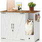 YUSING Litter Robot Enclosure, Cat Litter Box Furniture Hidden, Cat Litter Box Enclosure Cabinet Large with Double Doors and Pull-Out Drawer for Litter Robot
