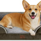 Comfort Expression Medium Dog Beds Waterproof Orthopedic Foam Dog Sofa Beds for Medium Large Dogs Comfy Pet Bed with Washable Removable Cover & Non-Slip Bottom(Medium,Dark Green)