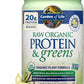Garden of Life Raw Organic Protein & Greens Vanilla - Vegan Protein Powder for Women and Men, Plant and Pea Proteins, Greens & Probiotics, Gluten Free Low Carb Shake Made Without Dairy 20 Servings