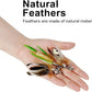 TTcat Cat Feather Wand Toys,Retractable Wand Toy with 3 Mini Insect Refills, Transparent Carbon Wire,Interactive Cat Toy Kitten Toy for Indoor Cats to Play Chase Exercis