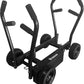 PS Sisyphos Push Sled - 8 Adjustable Levels of Resistance Plus Plate Loaded Weight Resistance, Workout Fitness Sled for Home Gym, Black