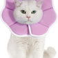 Avont Soft Cat Recovery Cone Collar, Adjustable Lightweight Kitten E-Collar for Small Dogs, Comfortable Neck Donut Stop Licking Scratching After Surgery -Purple(XS)