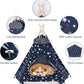 Pet Teepee Tent for Dogs & Cats Dog Bed with Thick Cushion Puppies Play House Removable and Washable