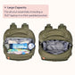 BabbleRoo Diaper Bag Backpack, Travel Backpack with Changing Pad, Pacifier Case & Stroller Straps, Multifunction, Waterproof, Unisex – Army Green